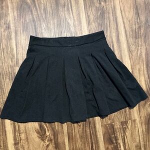 Black skater skirt with zipper
